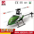 Boas vendas XK K100 3D 6G modo RC Helicóptero RTF 6CH rc avião SJY-K100